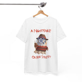 Halloween Spooky A Nightmare On Boo Street Tee Shirt - Unisex Heavy Cotton Casual Fit